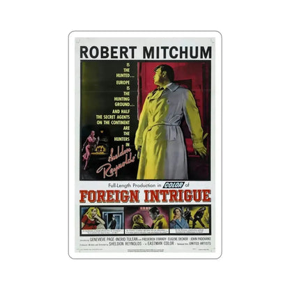 Foreign Intrigue 1956 Movie Poster STICKER Vinyl Die-Cut Decal - The Sticker Space
