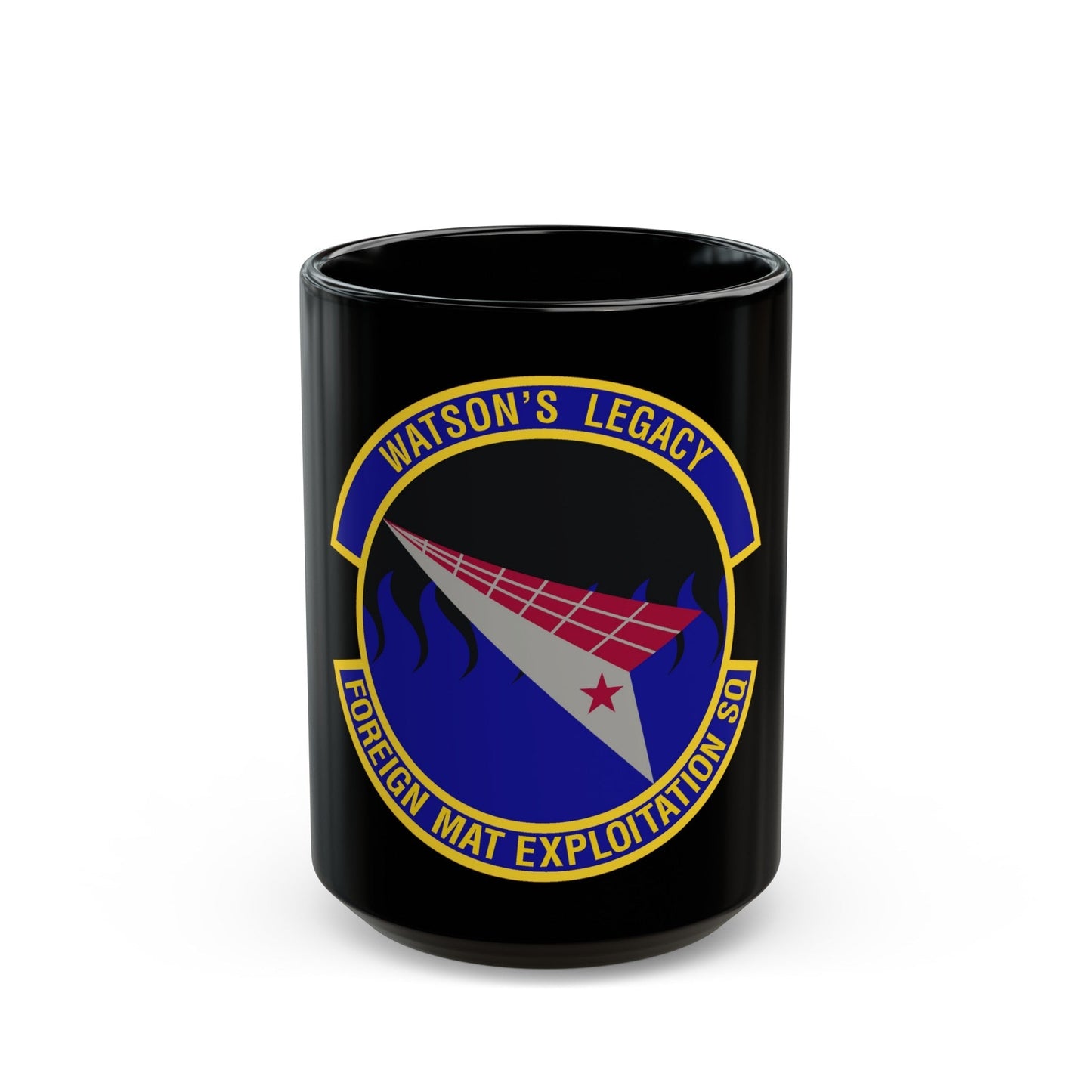 Foreign Material Exploitation Squadron (U.S. Air Force) Black Coffee Mug-15oz-The Sticker Space