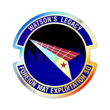 Foreign Material Exploitation Squadron (U.S. Air Force) Holographic STICKER Die-Cut Vinyl Decal 2 Inch Holographic - The Sticker Space