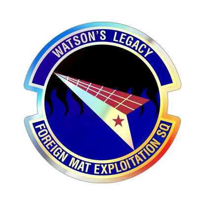 Foreign Material Exploitation Squadron (U.S. Air Force) Holographic STICKER Die-Cut Vinyl Decal 6 Inch Holographic - The Sticker Space