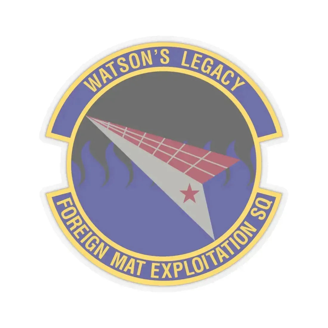Foreign Material Exploitation Squadron (U.S. Air Force) STICKER Vinyl Kiss-Cut Decal 6 Inch Transparent - The Sticker Space