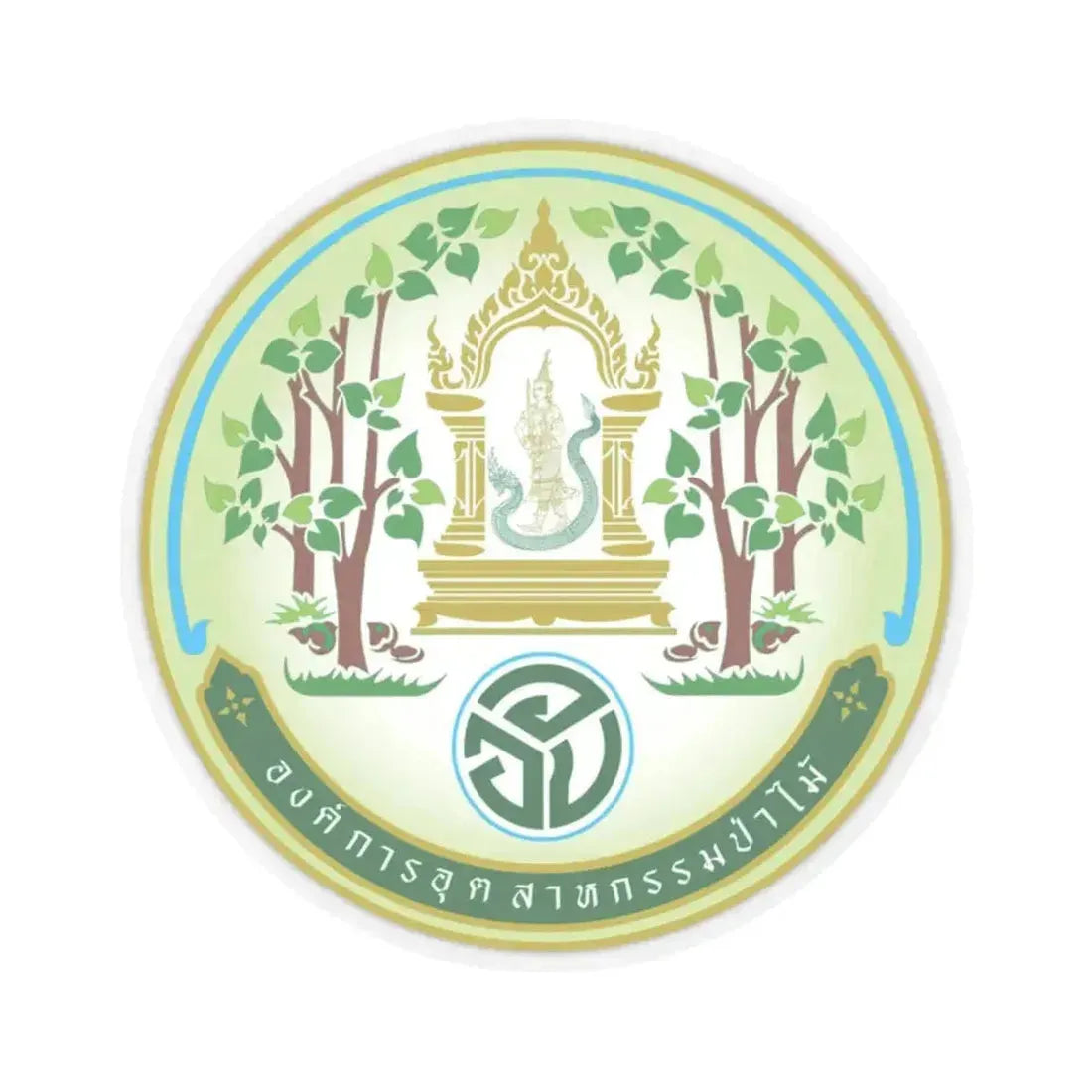 Forest Industry Organization (Thailand) STICKER Vinyl Kiss-Cut Decal 2 Inch Transparent - The Sticker Space