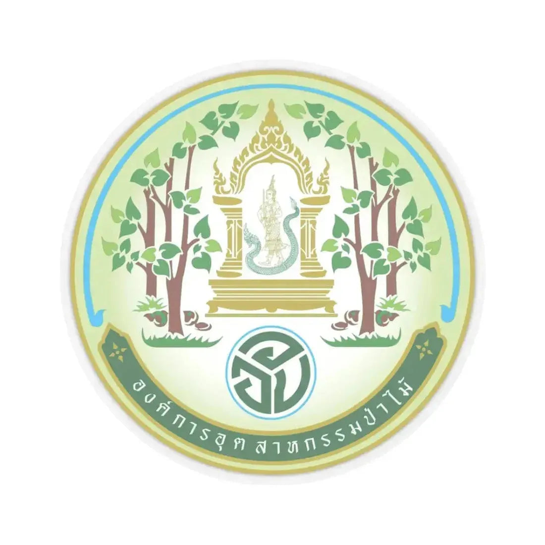 Forest Industry Organization (Thailand) STICKER Vinyl Kiss-Cut Decal 3 Inch Transparent - The Sticker Space