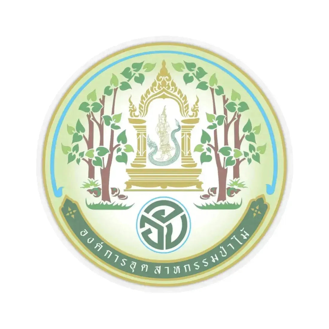 Forest Industry Organization (Thailand) STICKER Vinyl Kiss-Cut Decal 4 Inch Transparent - The Sticker Space