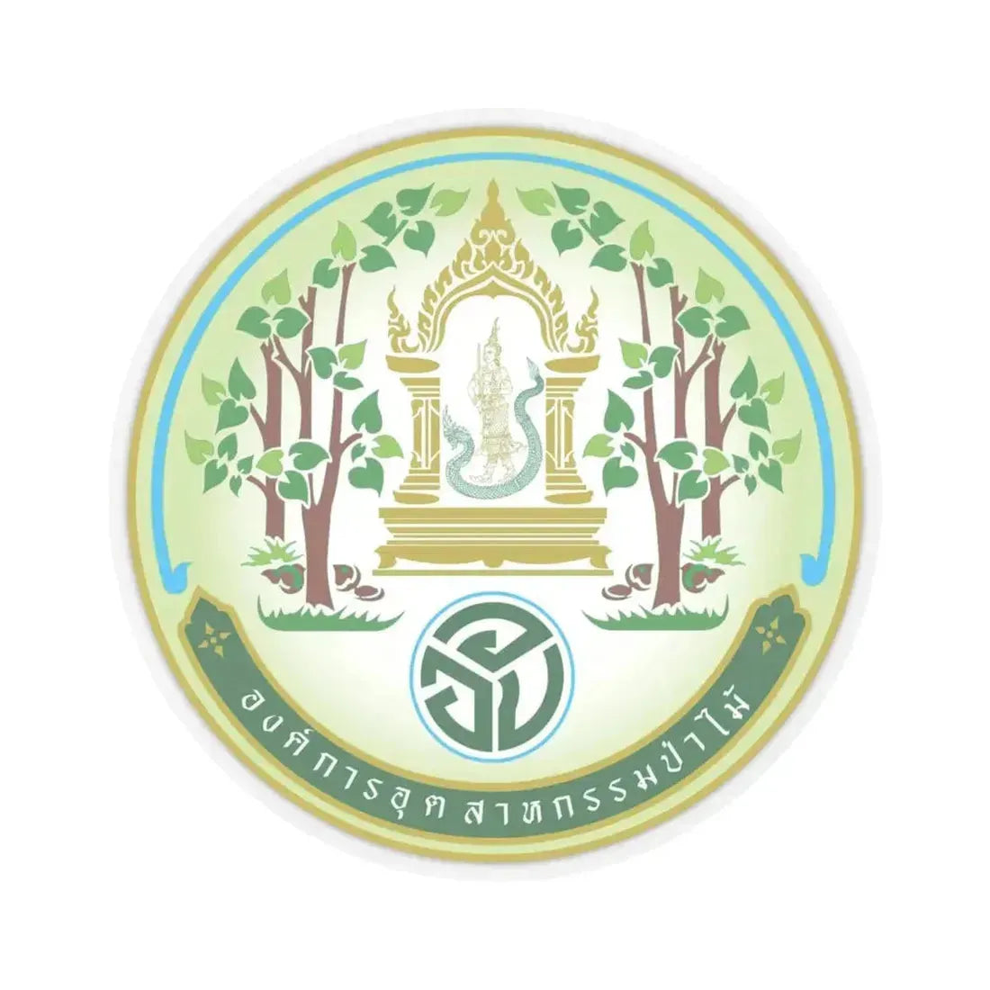 Forest Industry Organization (Thailand) STICKER Vinyl Kiss-Cut Decal 6 Inch Transparent - The Sticker Space