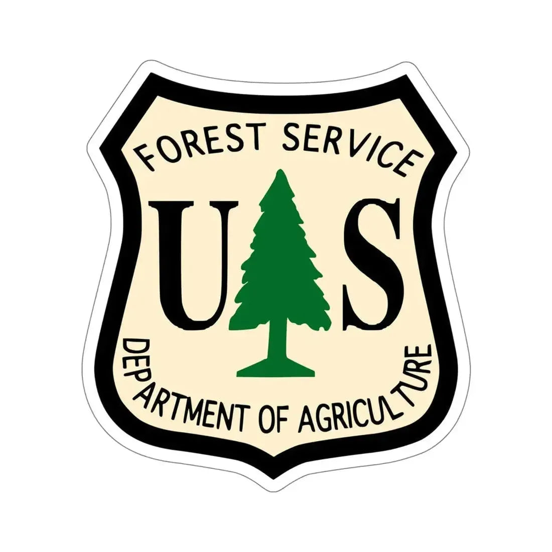 Forest Service Dept of Agriculture STICKER Vinyl Die-Cut Decal - The Sticker Space