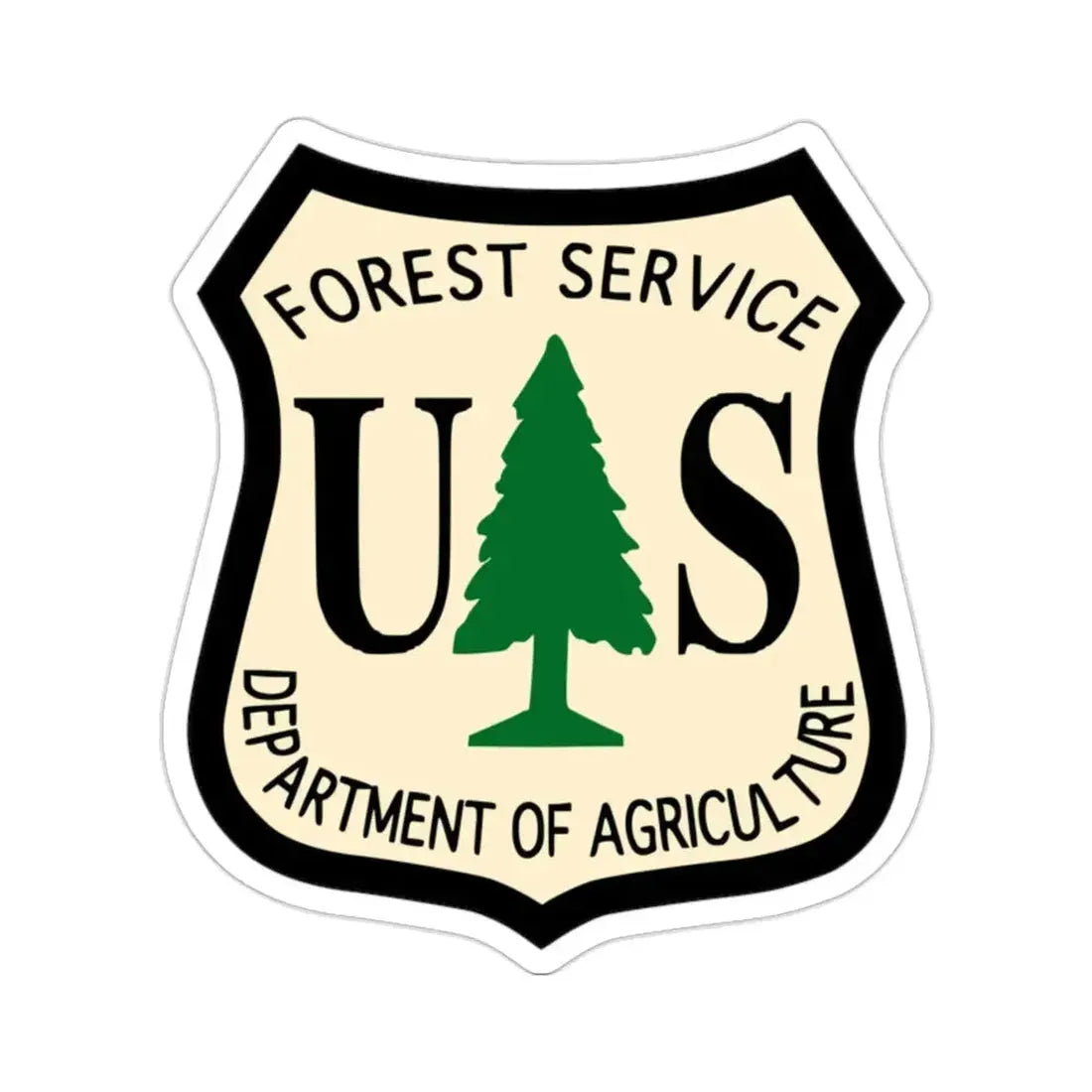 Forest Service Dept of Agriculture STICKER Vinyl Die-Cut Decal - The Sticker Space