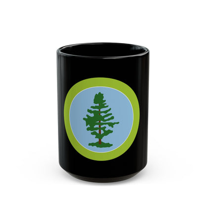 Forestry (Boy Scout Merit Badge) Black Coffee Mug-15oz-The Sticker Space