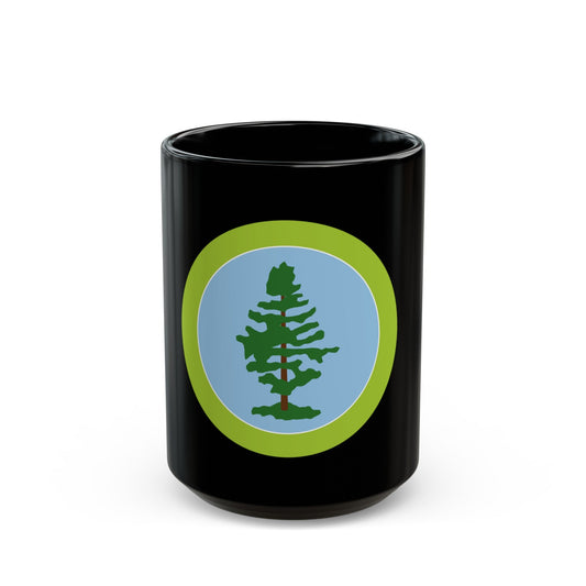 Forestry (Boy Scout Merit Badge) Black Coffee Mug-15oz-The Sticker Space