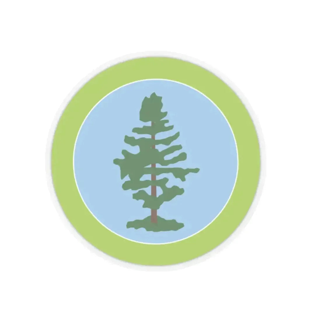 Forestry (Boy Scout Merit Badge) STICKER Vinyl Kiss-Cut Decal 2 Inch Transparent - The Sticker Space