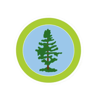 Forestry (Boy Scout Merit Badge) STICKER Vinyl Kiss-Cut Decal 2 Inch White - The Sticker Space
