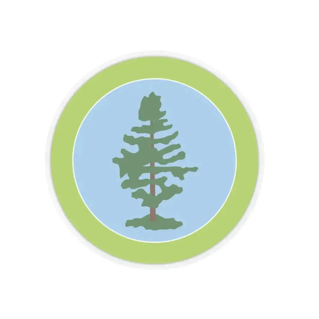 Forestry (Boy Scout Merit Badge) STICKER Vinyl Kiss-Cut Decal 3 Inch Transparent - The Sticker Space