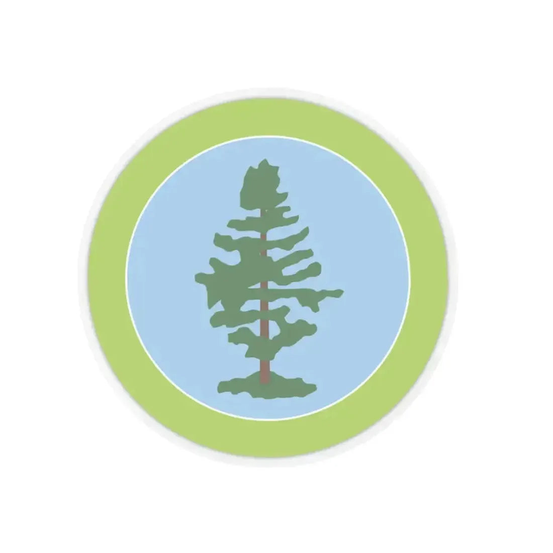 Forestry (Boy Scout Merit Badge) STICKER Vinyl Kiss-Cut Decal 4 Inch Transparent - The Sticker Space