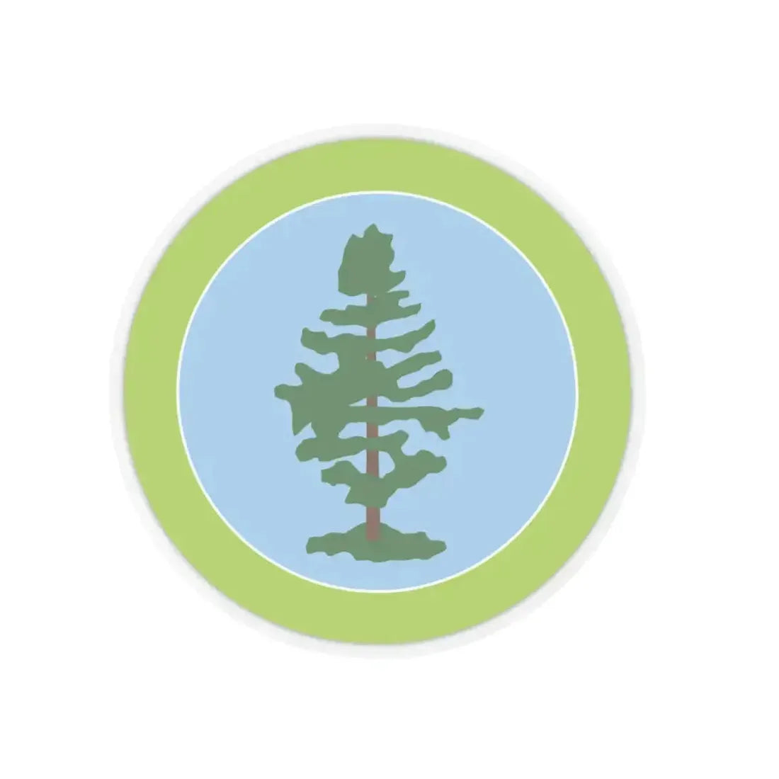 Forestry (Boy Scout Merit Badge) STICKER Vinyl Kiss-Cut Decal 6 Inch Transparent - The Sticker Space