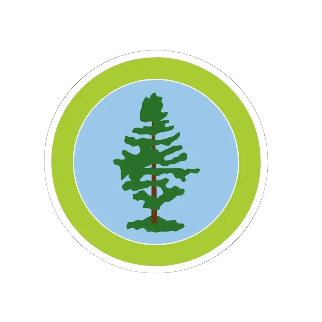 Forestry (Boy Scout Merit Badge) STICKER Vinyl Kiss-Cut Decal 6 Inch White - The Sticker Space