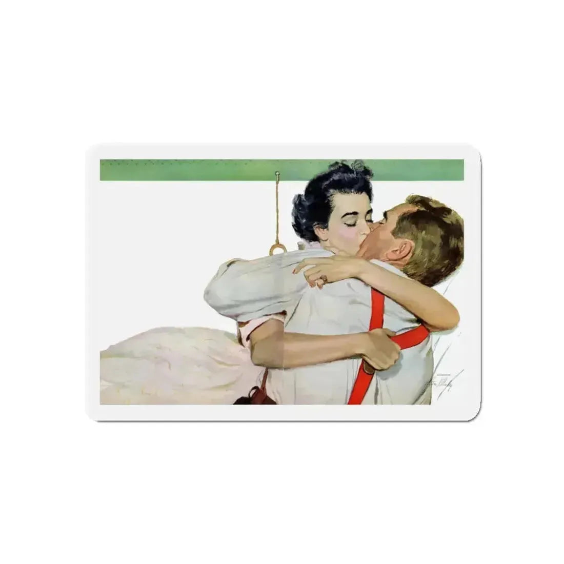 Forever Yours, McCall's, February 1953 (Magazine Illustration) Refrigerator Magnet - The Sticker Space