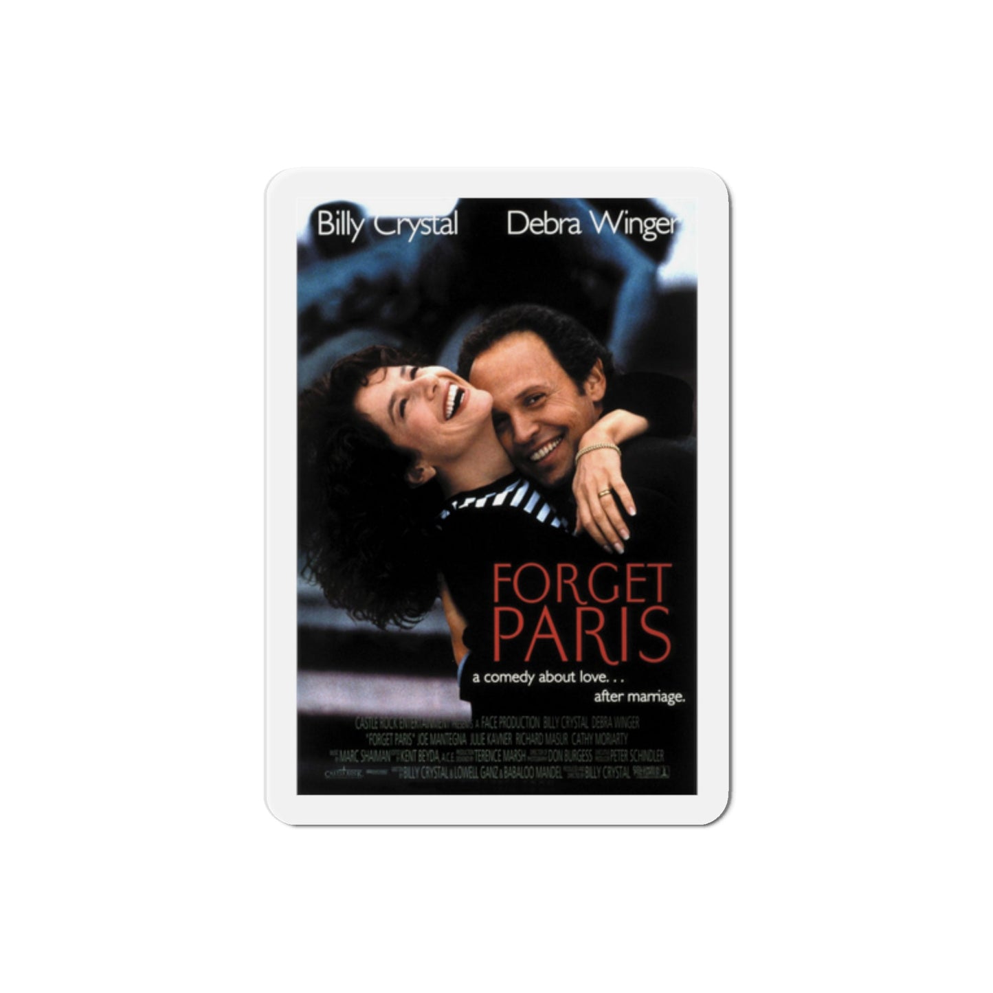 Forget Paris 1995 Movie Poster Die-Cut Magnet-2" x 2"-The Sticker Space