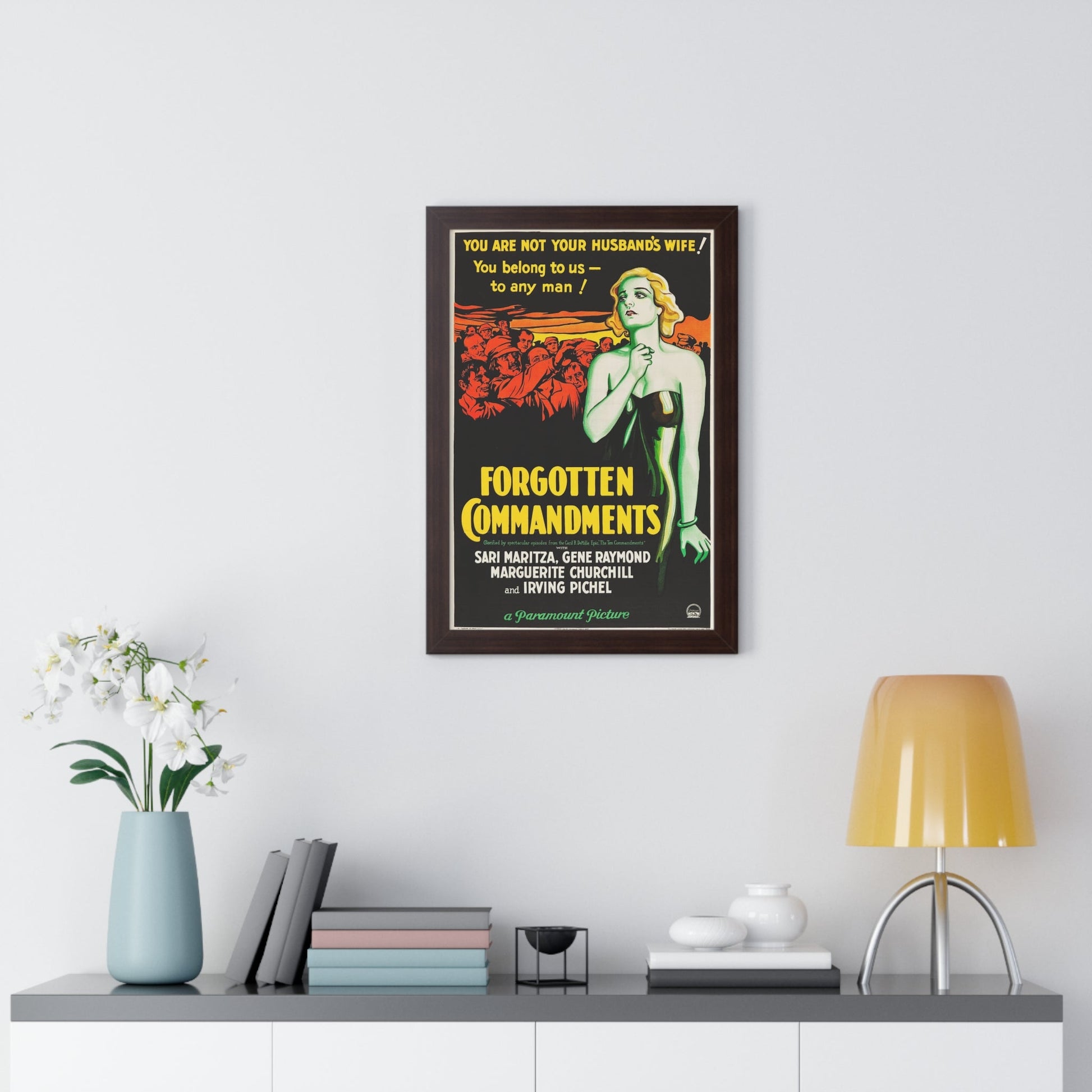 FORGOTTEN COMMANDMENTS 1932 - Framed Movie Poster-The Sticker Space