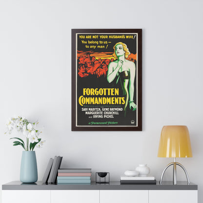 FORGOTTEN COMMANDMENTS 1932 - Framed Movie Poster-The Sticker Space