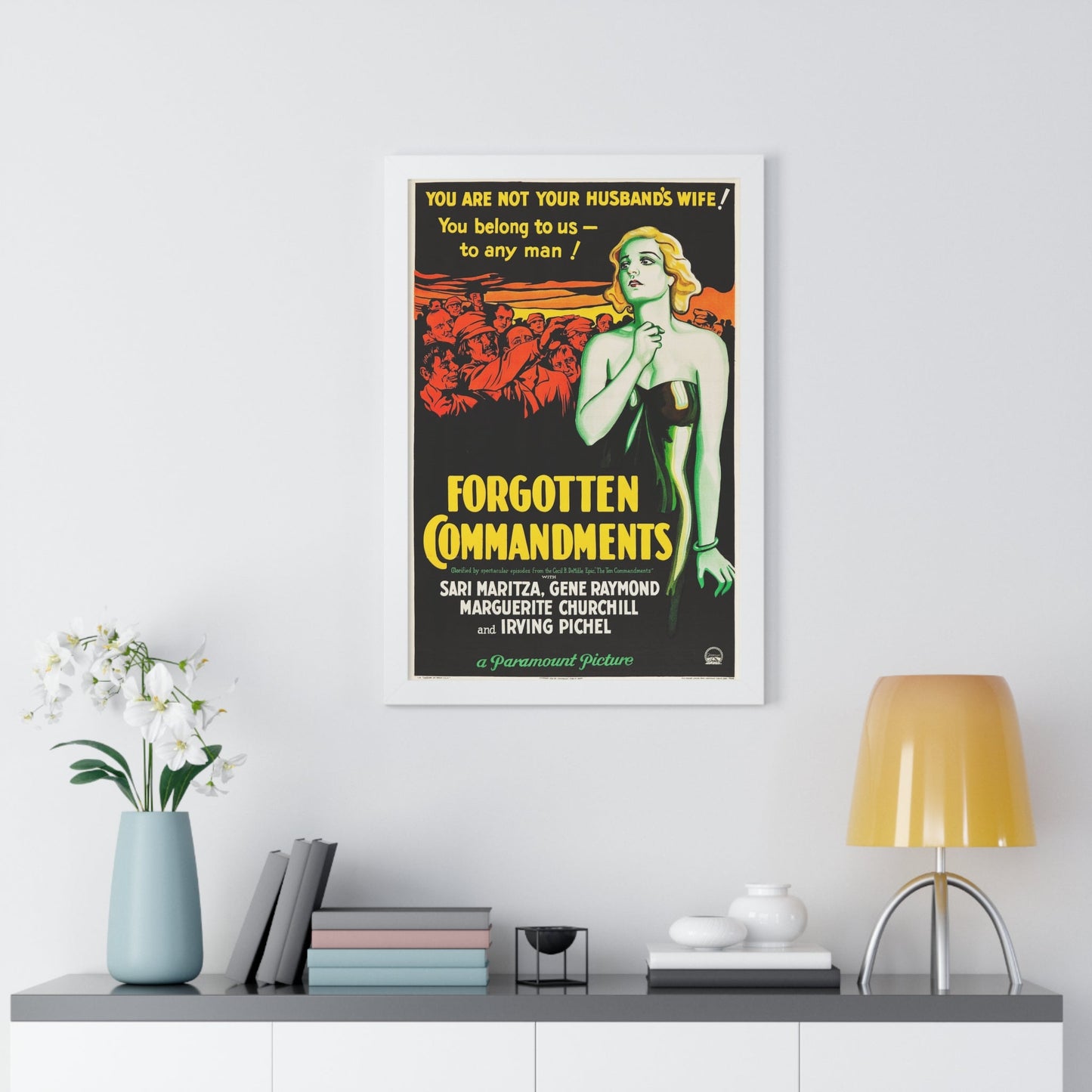 FORGOTTEN COMMANDMENTS 1932 - Framed Movie Poster-The Sticker Space