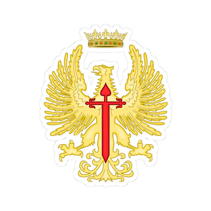 Former Emblem of the Spanish Army 1943-1975 (Spain) (Coat of Arms) STICKER Vinyl Kiss-Cut Decal 3 Inch White - The Sticker Space