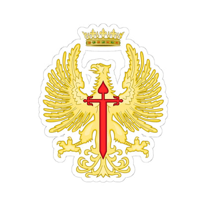 Former Emblem of the Spanish Army 1943-1975 (Spain) (Coat of Arms) STICKER Vinyl Kiss-Cut Decal 6 Inch White - The Sticker Space