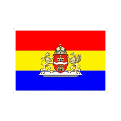Former Flag of Budapest STICKER Vinyl Die-Cut Decal 3 Inch - The Sticker Space