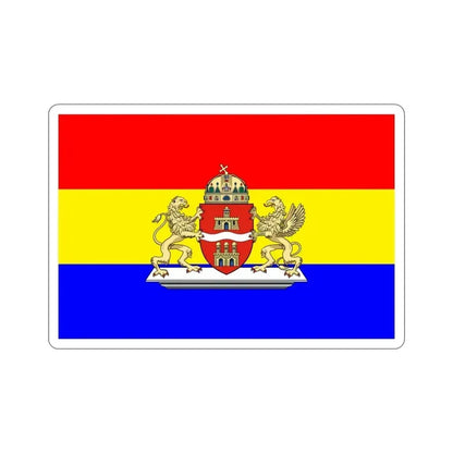 Former Flag of Budapest STICKER Vinyl Die-Cut Decal 4 Inch - The Sticker Space
