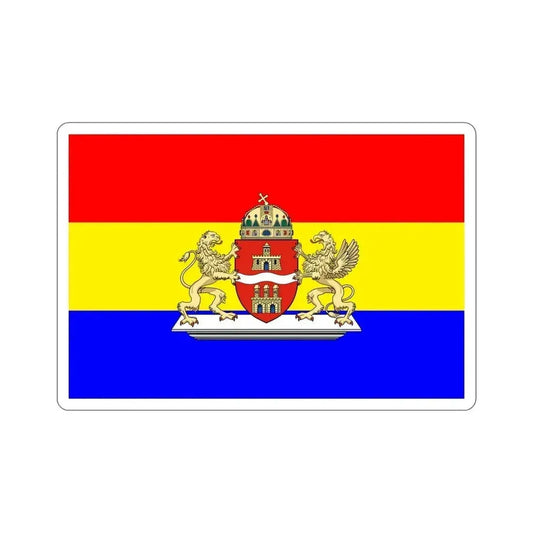 Former Flag of Budapest STICKER Vinyl Die-Cut Decal 6 Inch - The Sticker Space