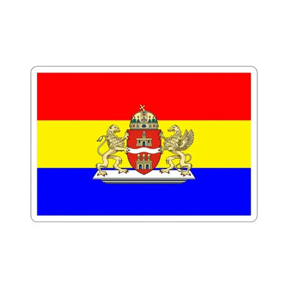 Former Flag of Budapest STICKER Vinyl Die-Cut Decal - The Sticker Space