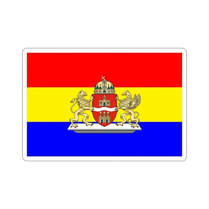 Former Flag of Budapest STICKER Vinyl Die-Cut Decal - The Sticker Space