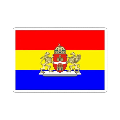 Former Flag of Budapest STICKER Vinyl Die-Cut Decal - The Sticker Space