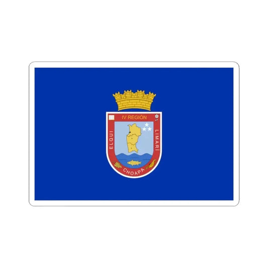 Former flag of Coquimbo Region Chile (Chile) STICKER Vinyl Kiss-Cut Decal 2 Inch White - The Sticker Space