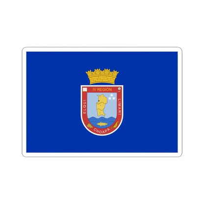 Former flag of Coquimbo Region Chile (Chile) STICKER Vinyl Kiss-Cut Decal 3 Inch White - The Sticker Space