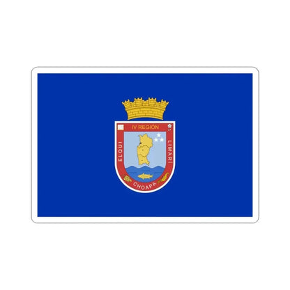 Former flag of Coquimbo Region Chile (Chile) STICKER Vinyl Kiss-Cut Decal 4 Inch White - The Sticker Space