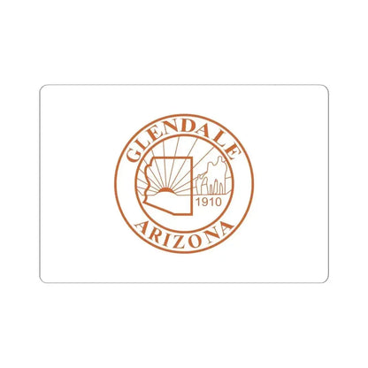 Former flag of Glendale Arizona (United States) STICKER Vinyl Kiss-Cut Decal 6 Inch White - The Sticker Space