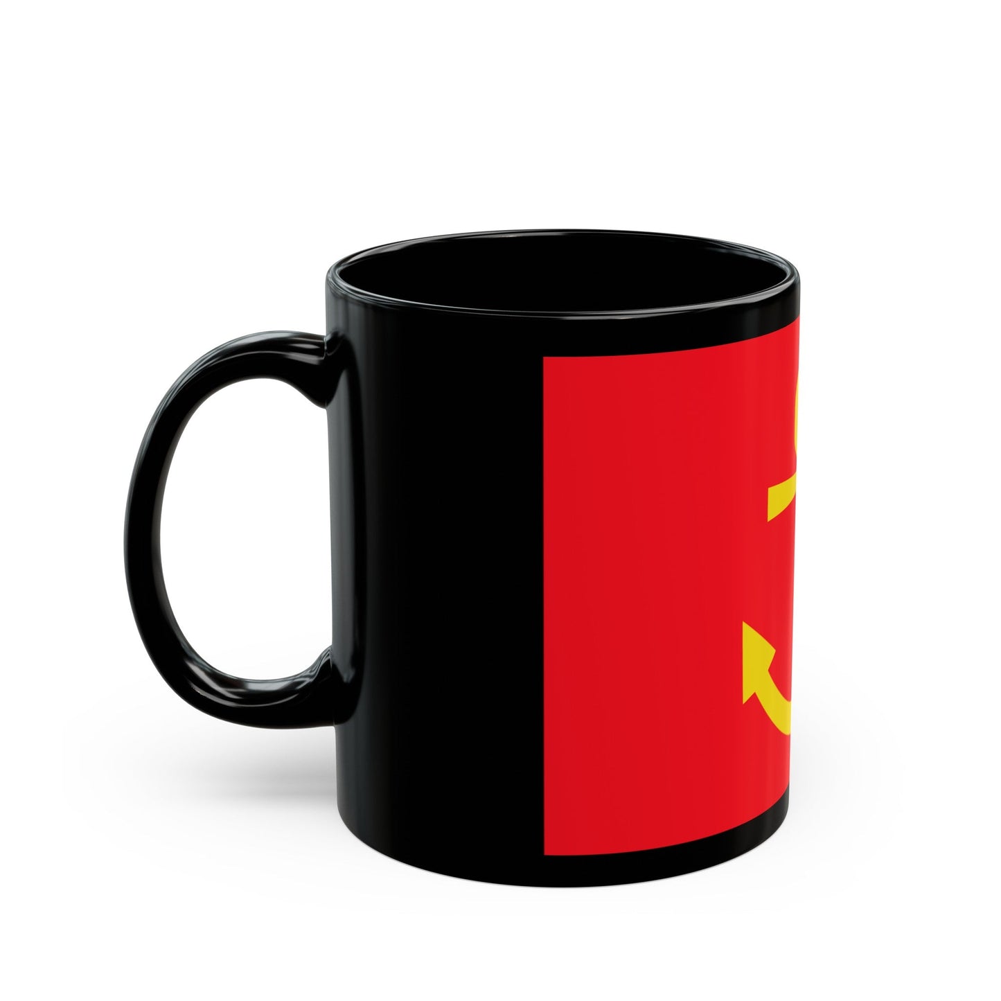 Former flag of Narvik Nordland Norway - Black Coffee Mug-The Sticker Space