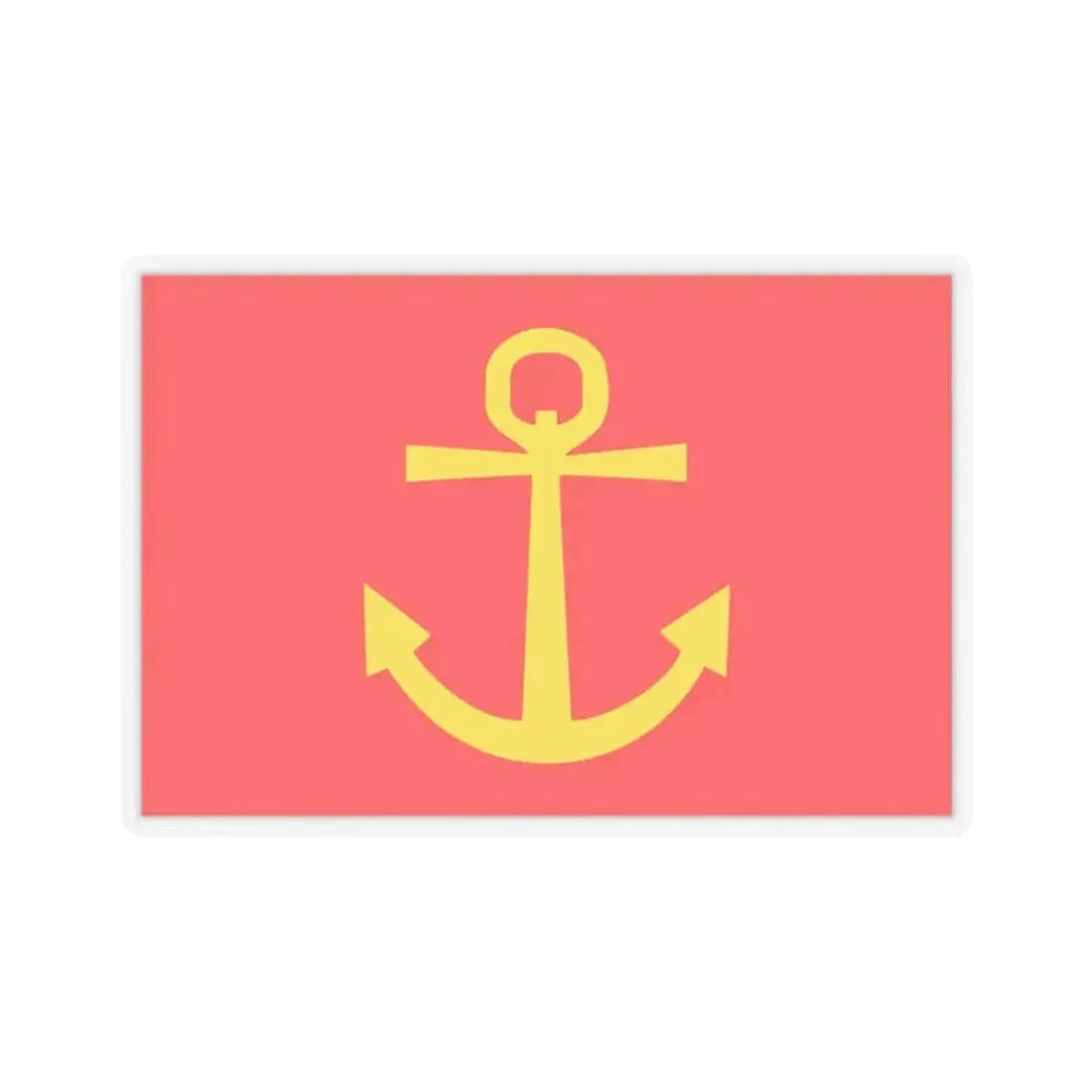 Former flag of Narvik Nordland Norway - STICKER Vinyl Kiss-Cut Decal 2 Inch Transparent - The Sticker Space