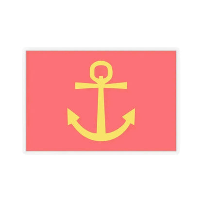 Former flag of Narvik Nordland Norway - STICKER Vinyl Kiss-Cut Decal 2 Inch Transparent - The Sticker Space