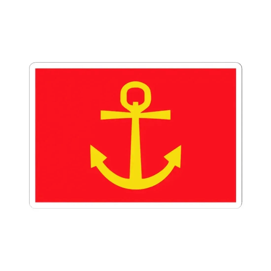 Former flag of Narvik Nordland Norway - STICKER Vinyl Kiss-Cut Decal 2 Inch White - The Sticker Space