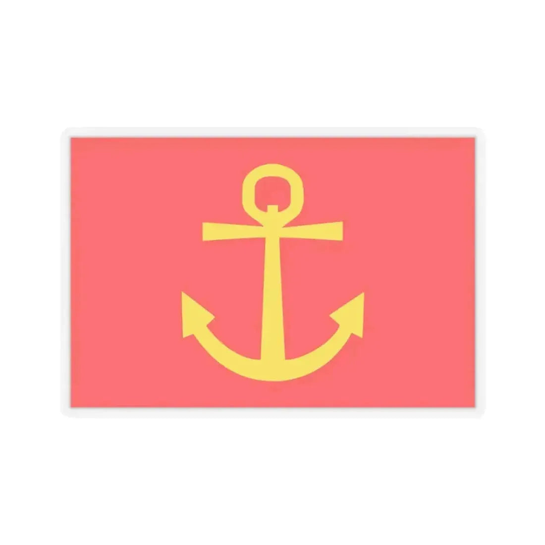 Former flag of Narvik Nordland Norway - STICKER Vinyl Kiss-Cut Decal 3 Inch Transparent - The Sticker Space