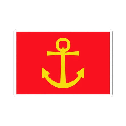 Former flag of Narvik Nordland Norway - STICKER Vinyl Kiss-Cut Decal 3 Inch White - The Sticker Space