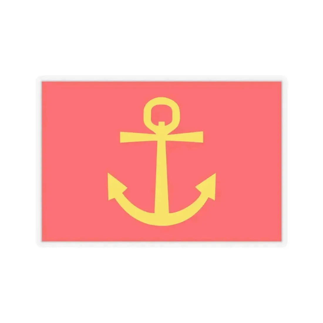 Former flag of Narvik Nordland Norway - STICKER Vinyl Kiss-Cut Decal 4 Inch Transparent - The Sticker Space