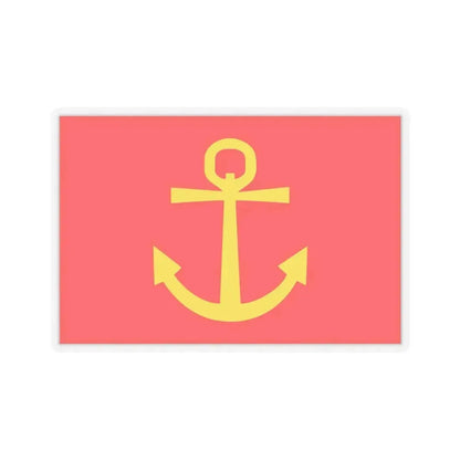 Former flag of Narvik Nordland Norway - STICKER Vinyl Kiss-Cut Decal 4 Inch Transparent - The Sticker Space