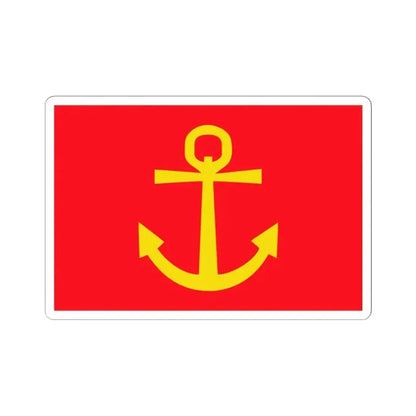 Former flag of Narvik Nordland Norway - STICKER Vinyl Kiss-Cut Decal 4 Inch White - The Sticker Space