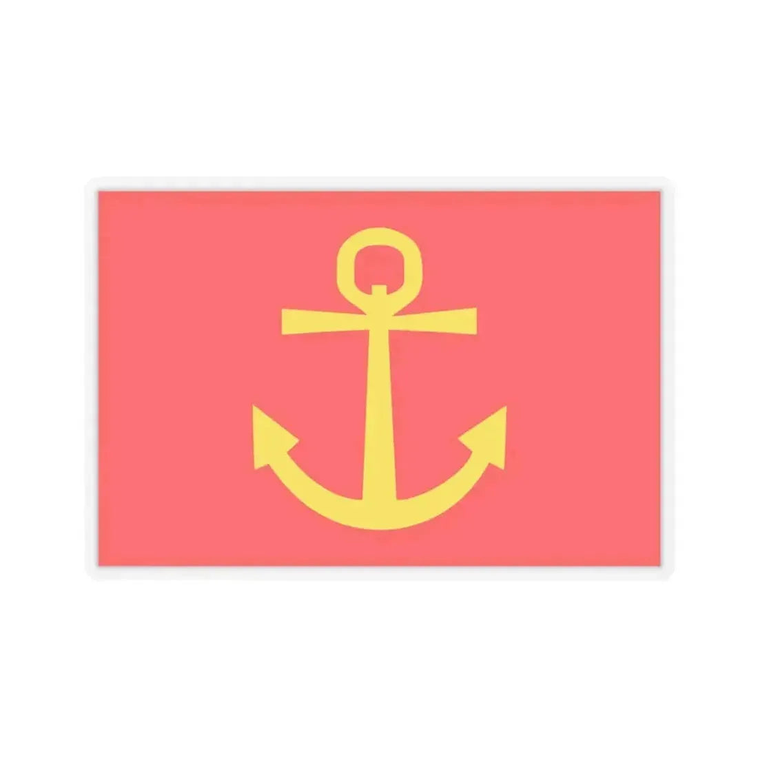 Former flag of Narvik Nordland Norway - STICKER Vinyl Kiss-Cut Decal 6 Inch Transparent - The Sticker Space