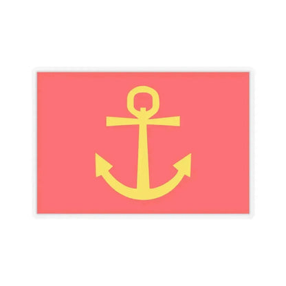 Former flag of Narvik Nordland Norway - STICKER Vinyl Kiss-Cut Decal 6 Inch Transparent - The Sticker Space