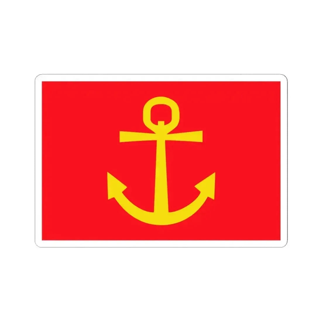 Former flag of Narvik Nordland Norway - STICKER Vinyl Kiss-Cut Decal 6 Inch White - The Sticker Space