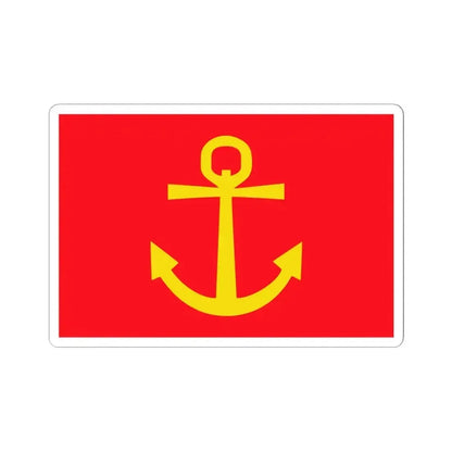 Former flag of Narvik Nordland Norway - STICKER Vinyl Kiss-Cut Decal 6 Inch White - The Sticker Space