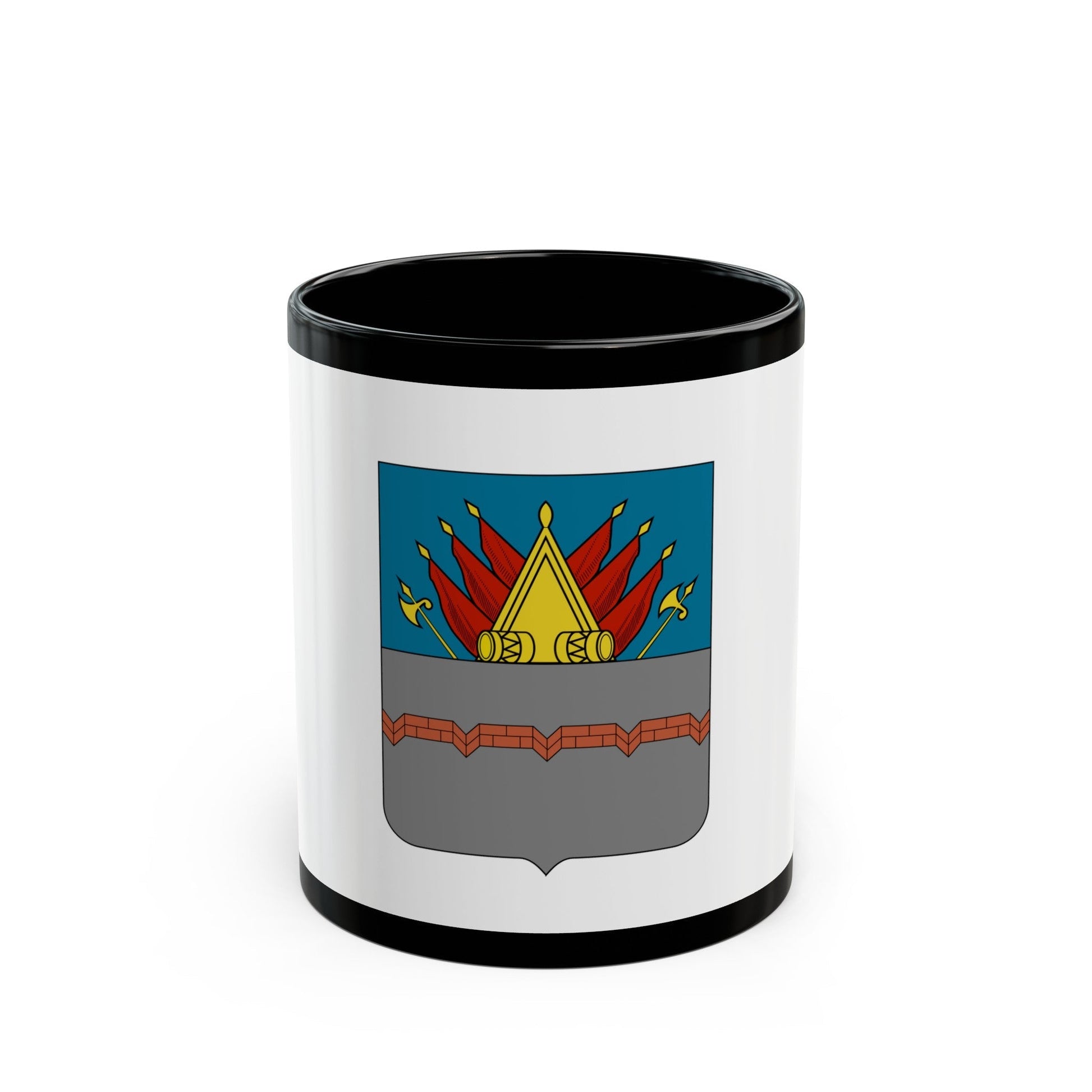 Former Flag of Omsk Russia - Black Coffee Mug-11oz-The Sticker Space